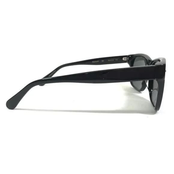 Zac Posen Sunglasses Hayworth BK Polished Black Square Frames with Gray Lenses - Picture 3 of 11